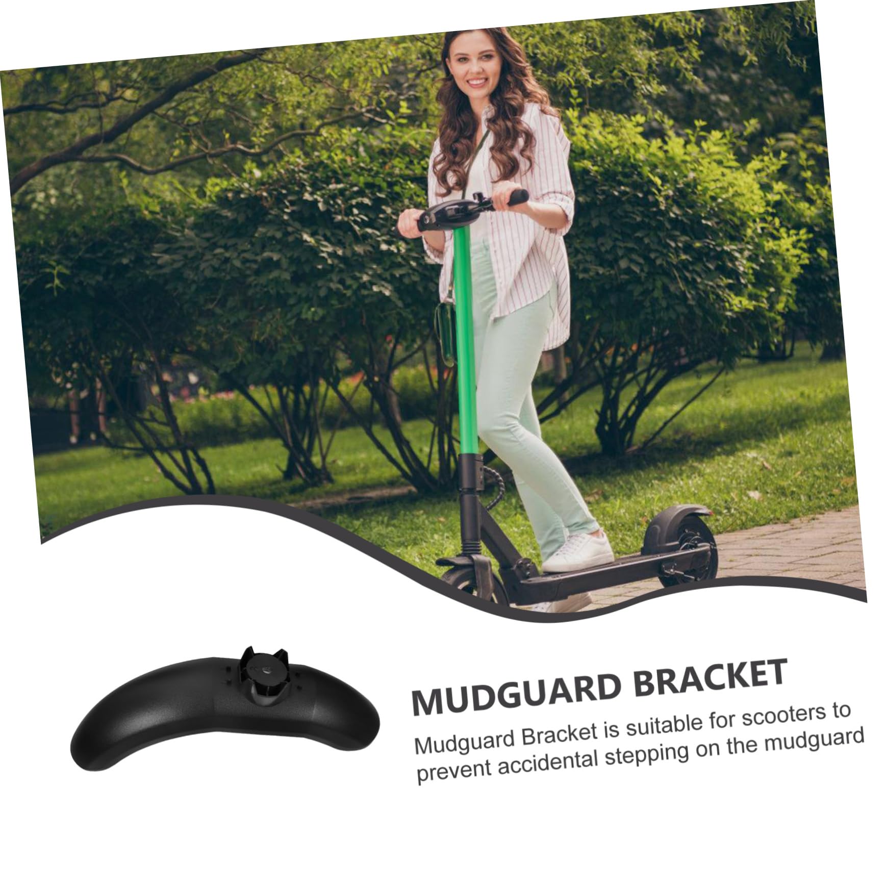 TOYANDONA Support De Garde-Boue De Remplacement pour Scooter Arrière Accessoires De Modification en Plastique Noir