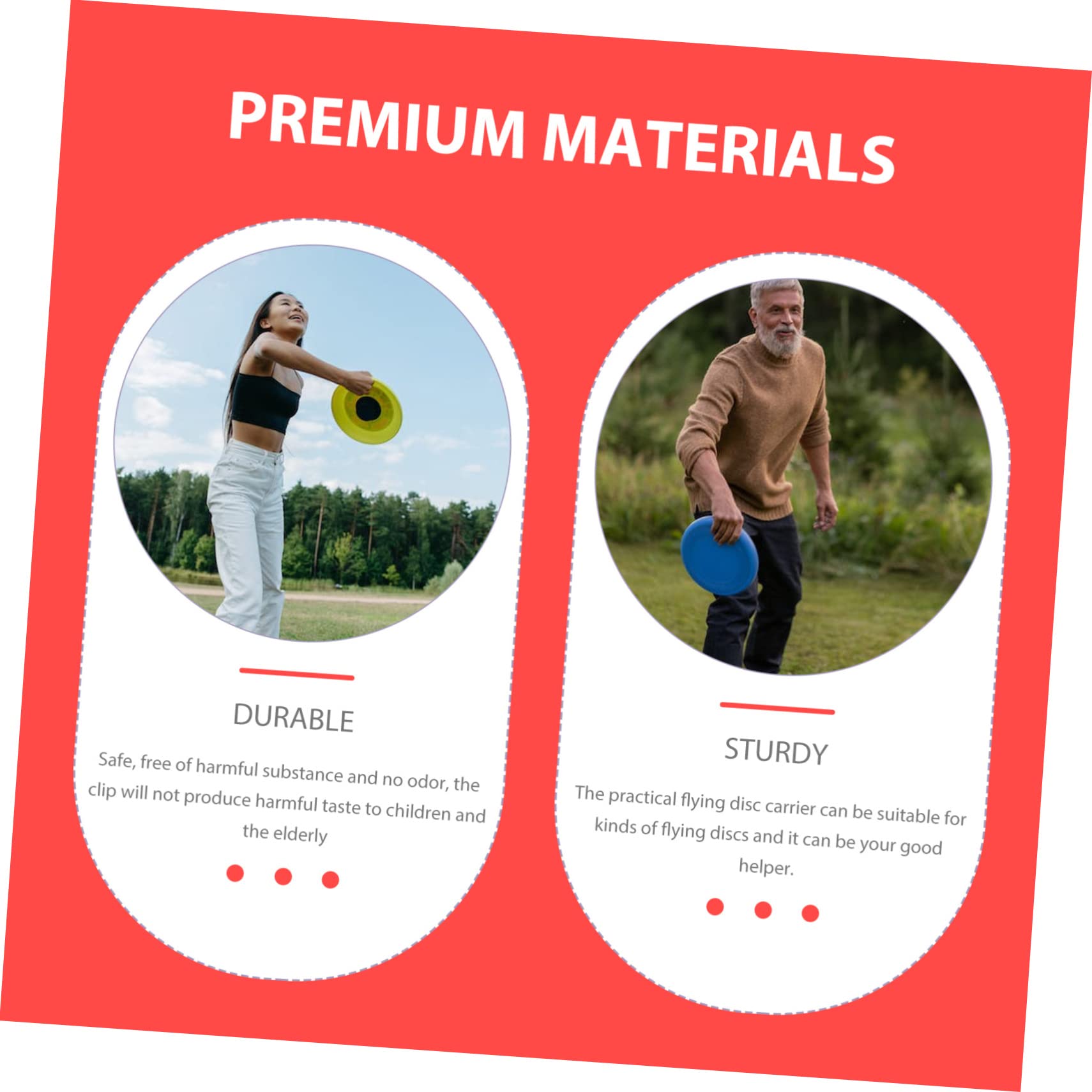 Garneck Clip Disc Clamp Lightweight Portable Disc Buckle for Flying Disk Sports Accessory