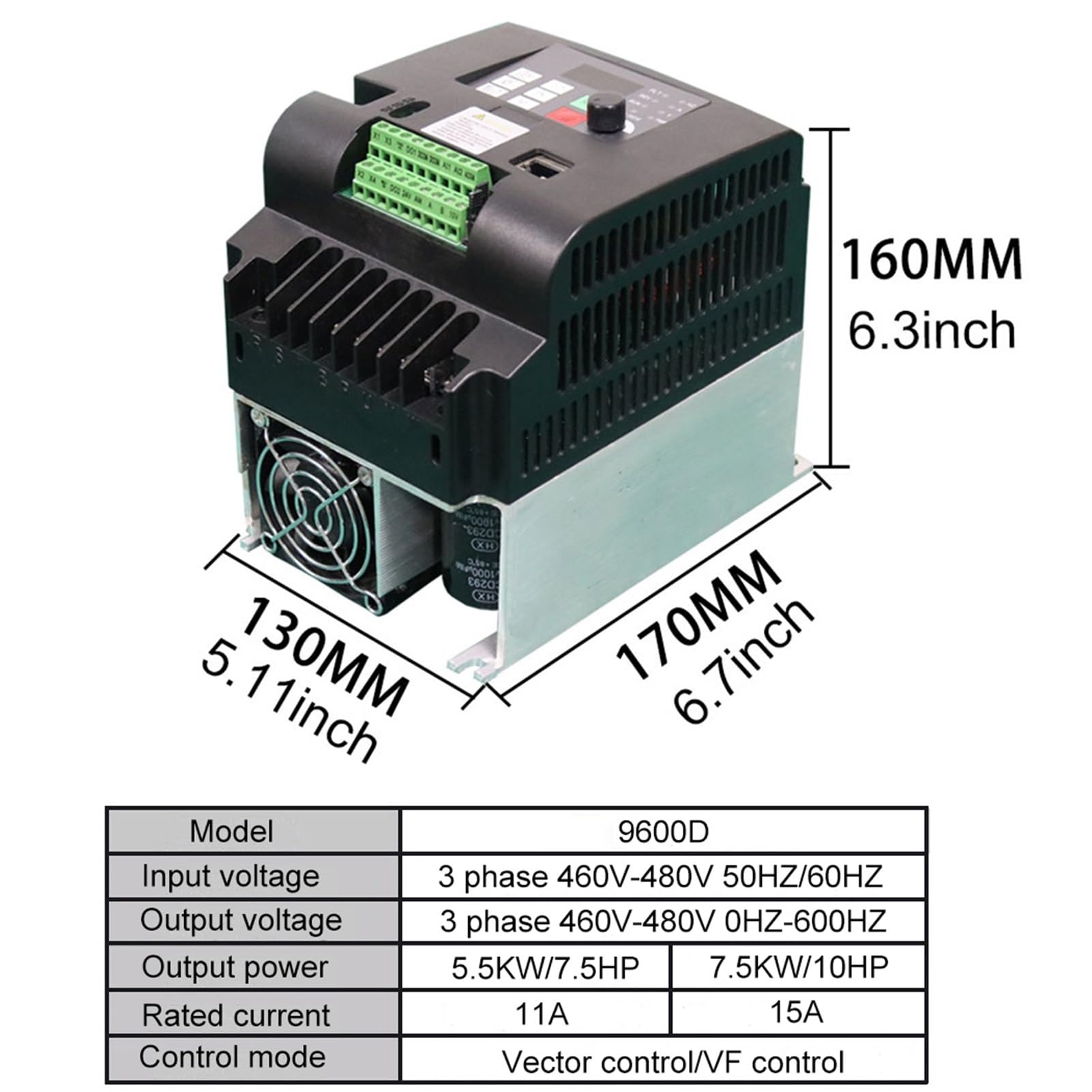 460V-480V 37KW Frequenza variabile Ingresso e Uscita trifase Inverter r Regolazione della velocità del Motore.(37KW 460V-480V)
