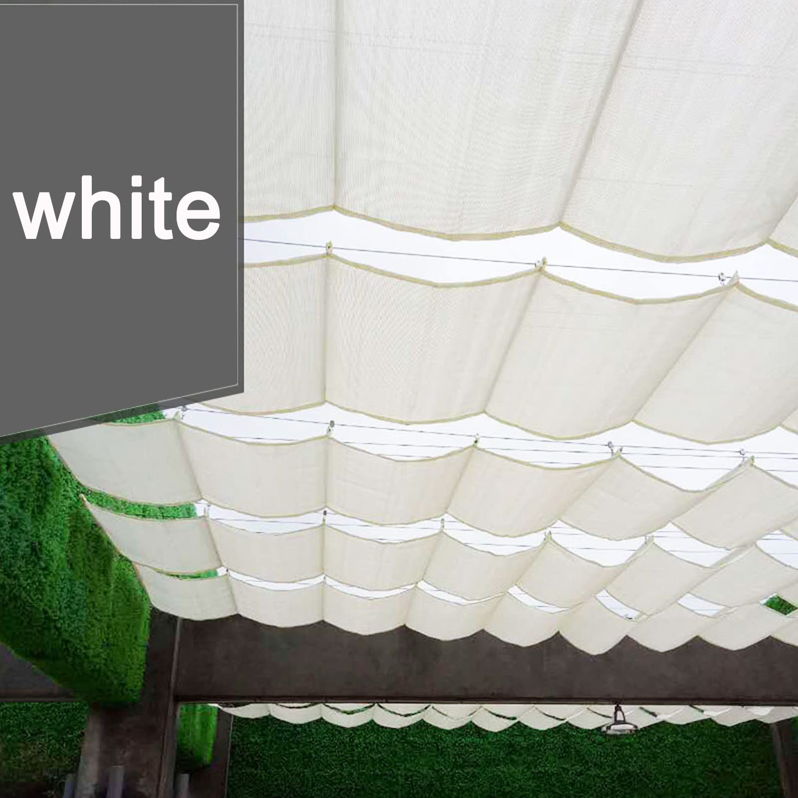 Zwijana siatka przeciwsłoneczna HDPE | Wysuwana siatka przeciwsłoneczna w wielu rozmiarach na werandę tarasową(1x15m/3.3x49ft)