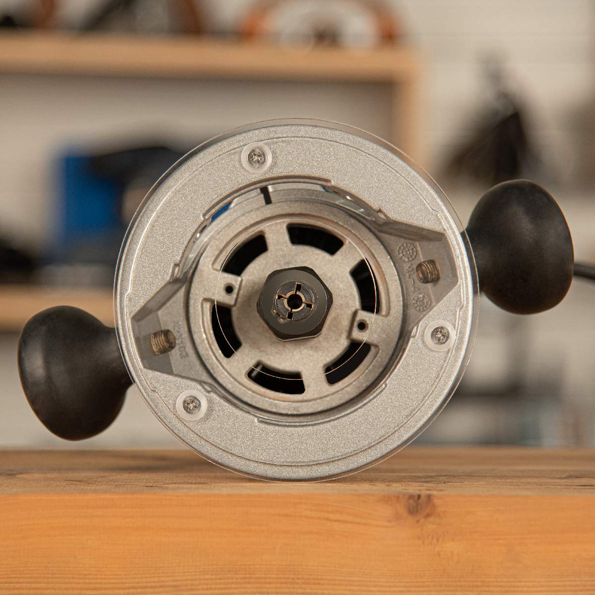 Snapklik.com : POWERTEC Dia 2-1/2 Router Base Plate, Clear Acrylic w ...