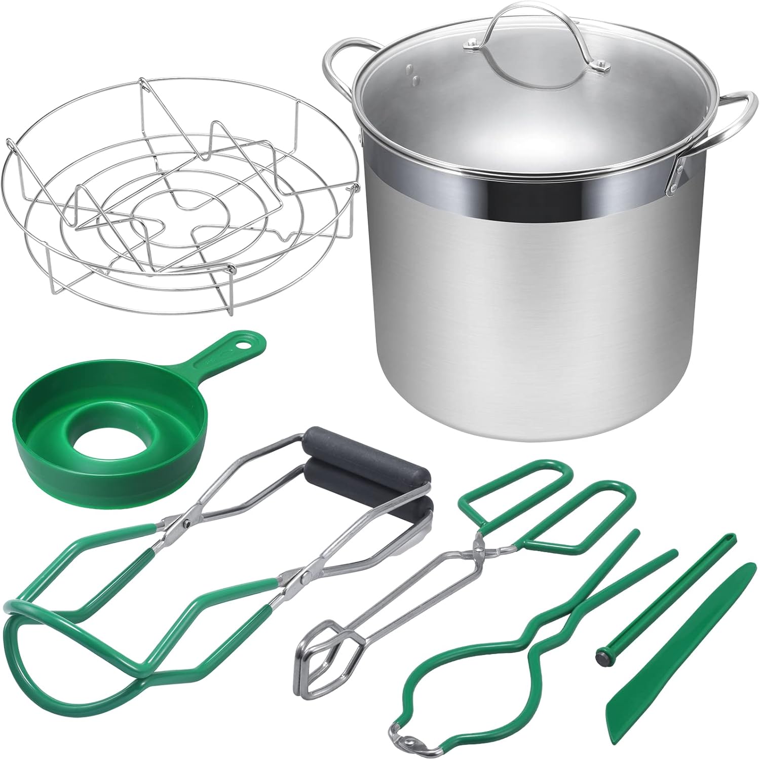 HOMKULA 9Piece Canning Supplies, Includes 20 Quart Canning Pot with