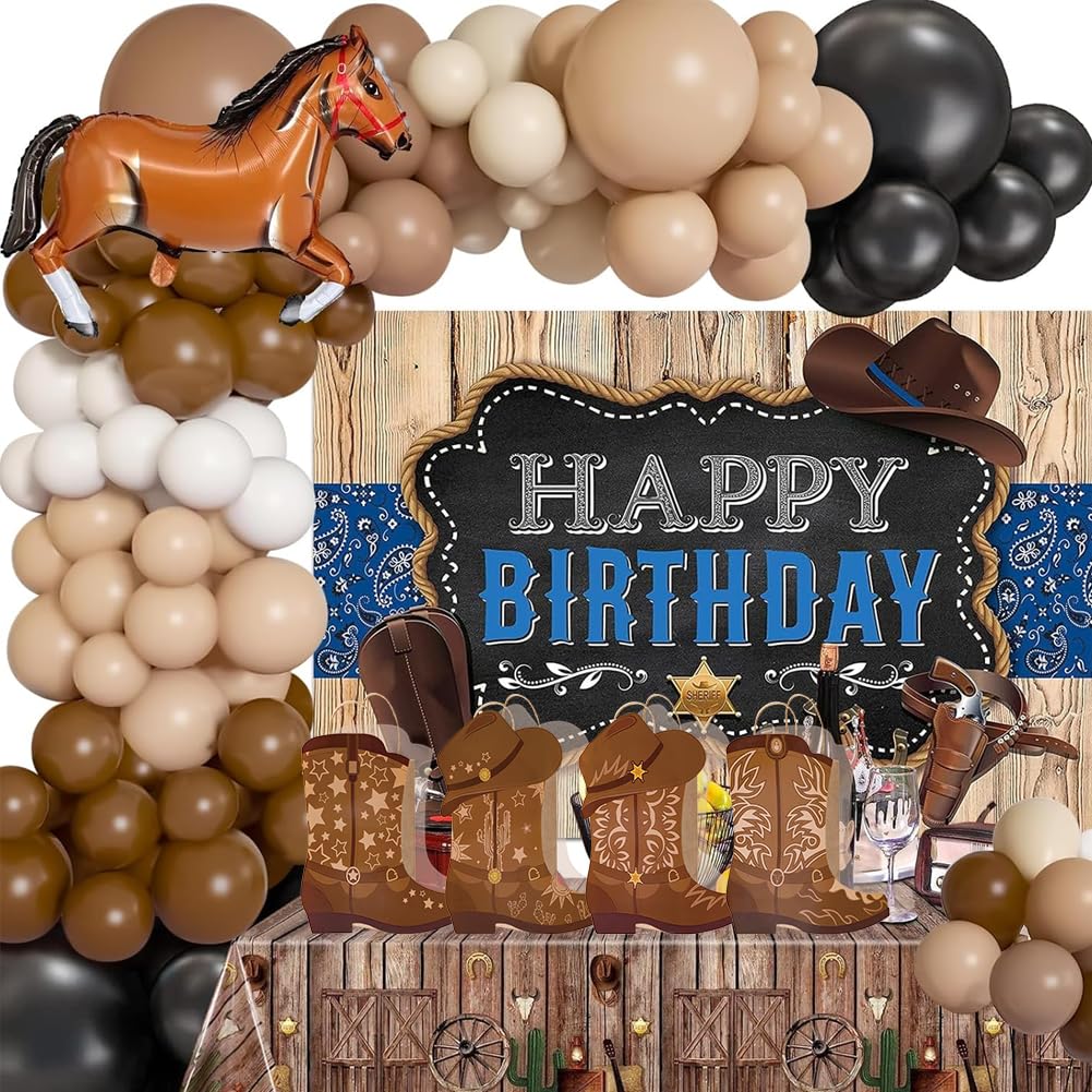 16 Pcs DIY Cowboy Boots Paper Bags Cowboy Hat Kraft Bags Western Theme Party Decorations Favors Wild West Gift Bag with Handles Rodeo Boot Hat Goodie Bag for Cowboy Birthday Bachelorette Party Supplies