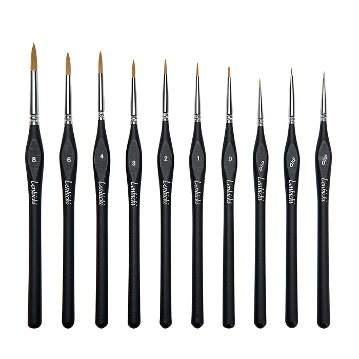 Buy Micro Detail Paint Brush Set, 10pcs Small Miniature Fine Paint