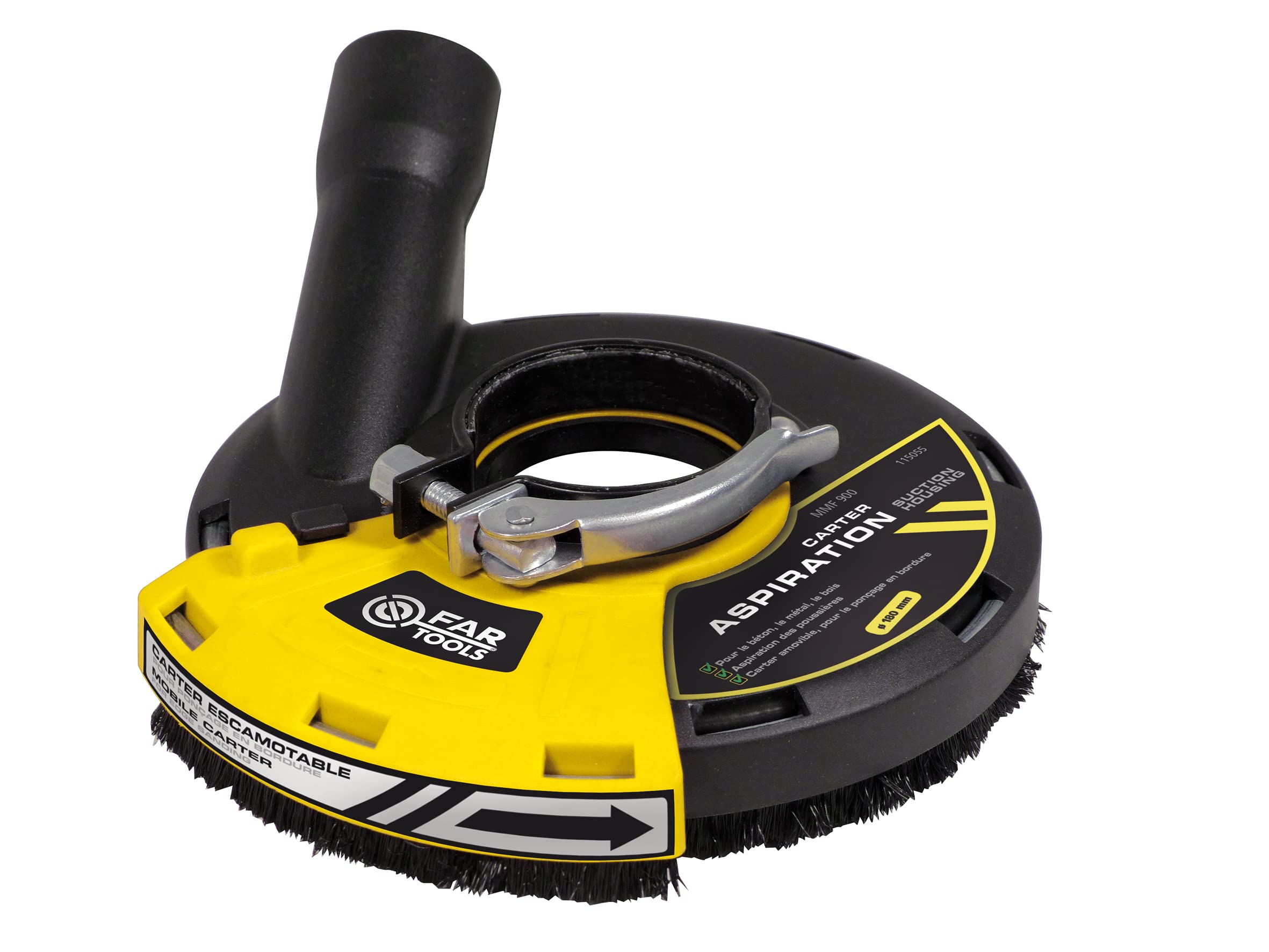 Fartools Tête ponçage plâtre pour MULTI-REX900 Ø125mm s'adaptant sur MULTI-REX900 pour poncer le plâtre proprement et efficacement