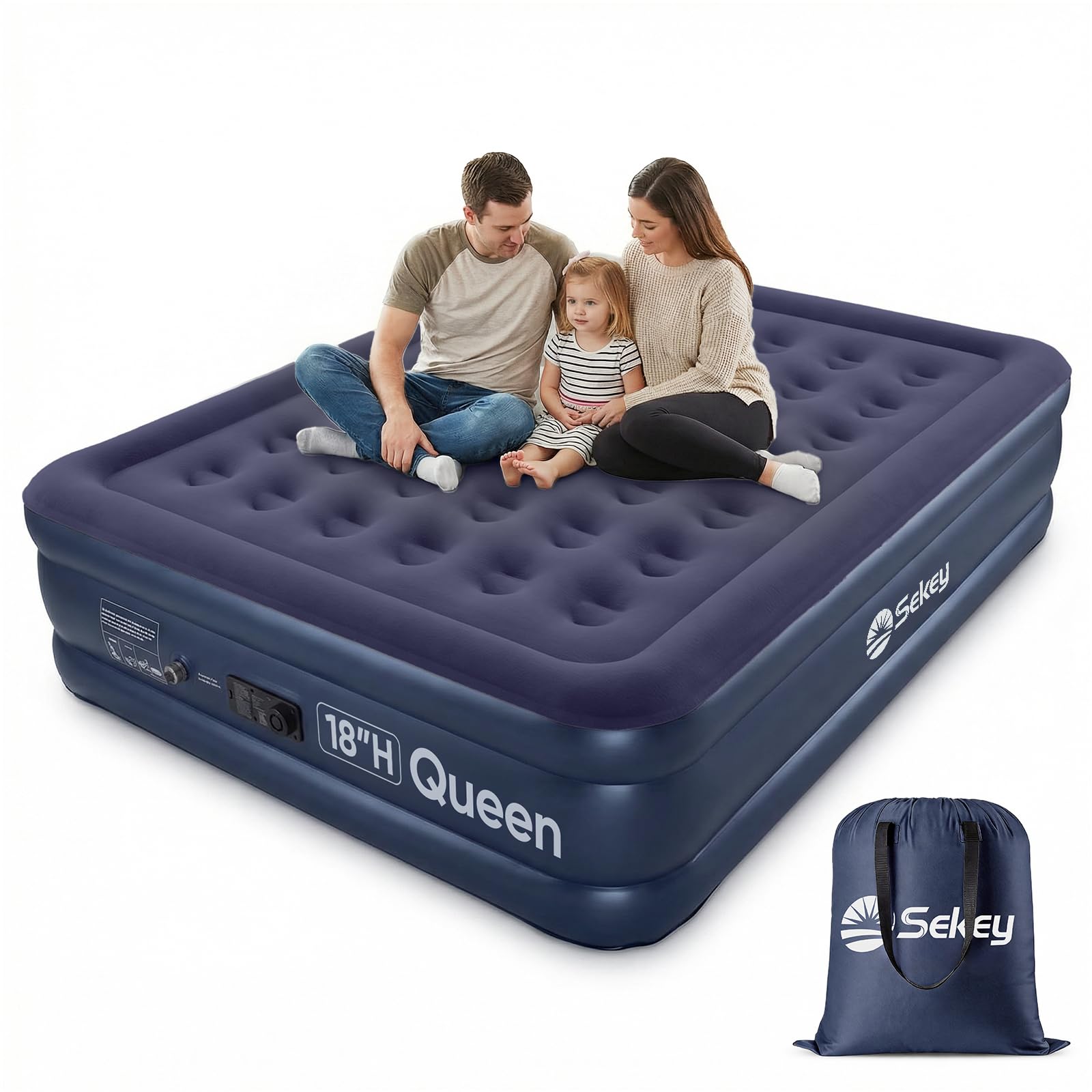 Sekey Queen Air Mattress with Built-in Pump