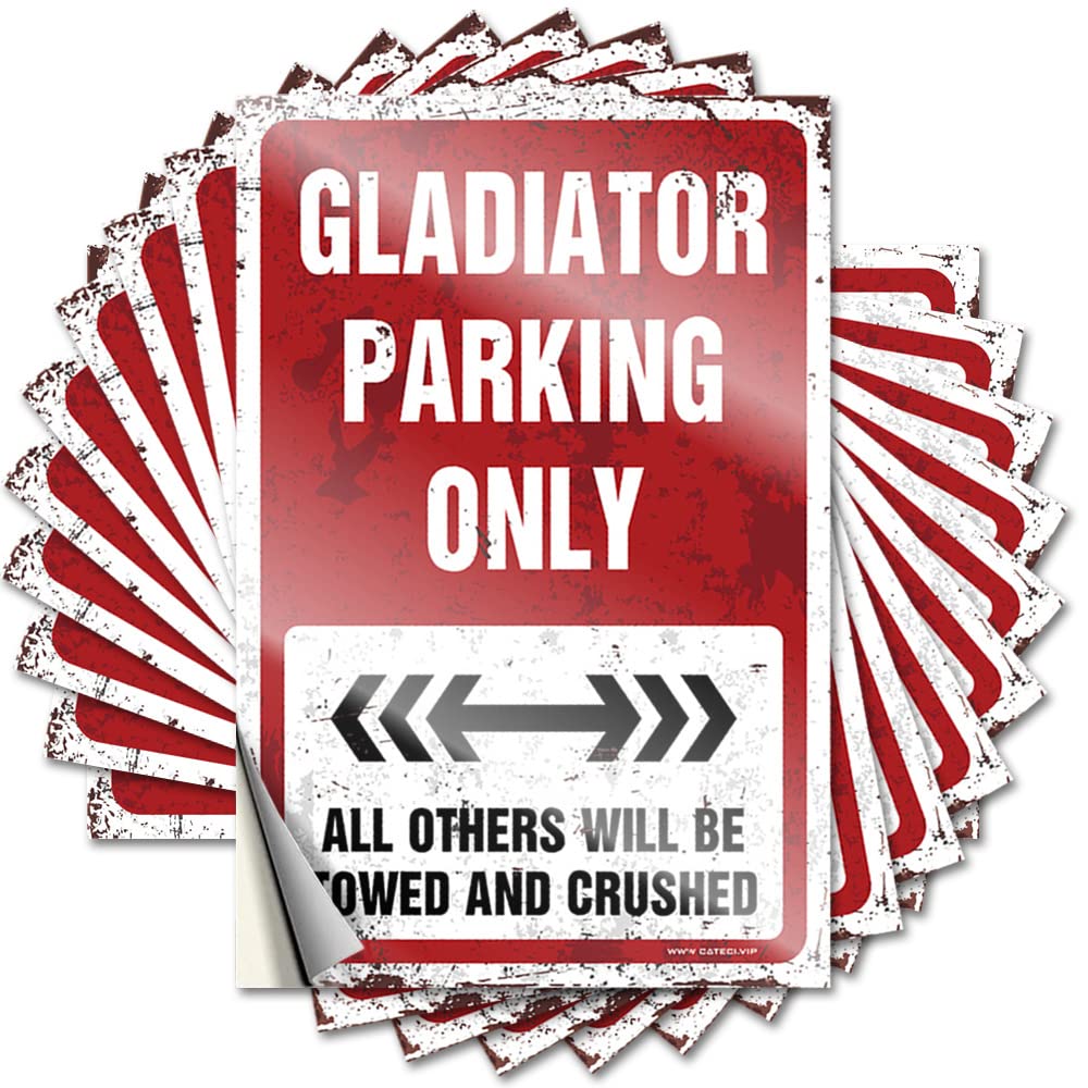 Gladiator Parking Only Haves Fluffy - Lettering Sticker Water Waterproof Decal(6X9CM)