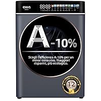 CHiQ CW086581AX Lavatrice 8 kg con Touchscreen LED 13,5
