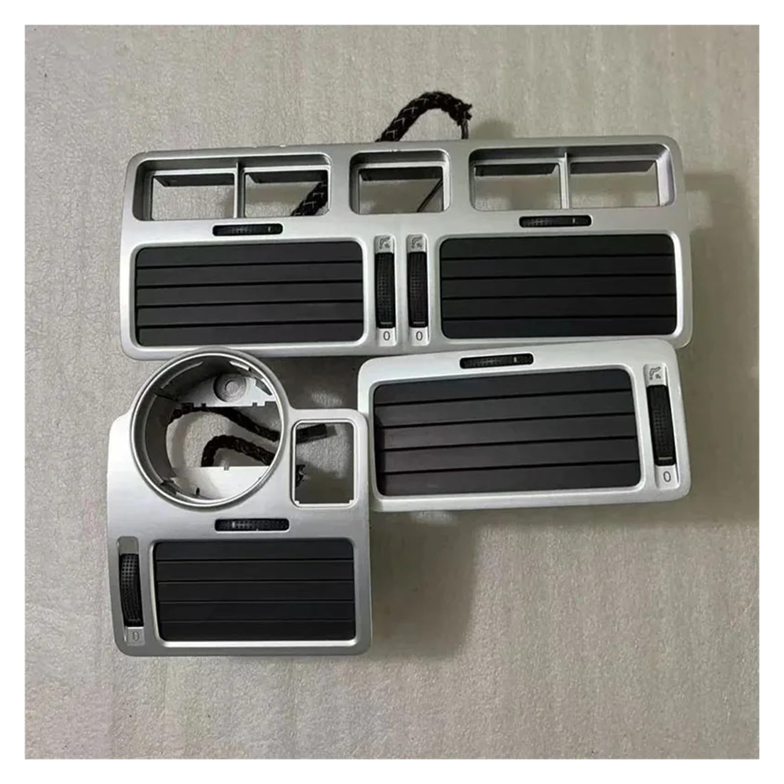 A/C Outlet Air Conditioning Vent Silver Instrument Air Outlet Central Air-conditioning Air Outlet For MK4 For Golf 4 1J1819710B(A)