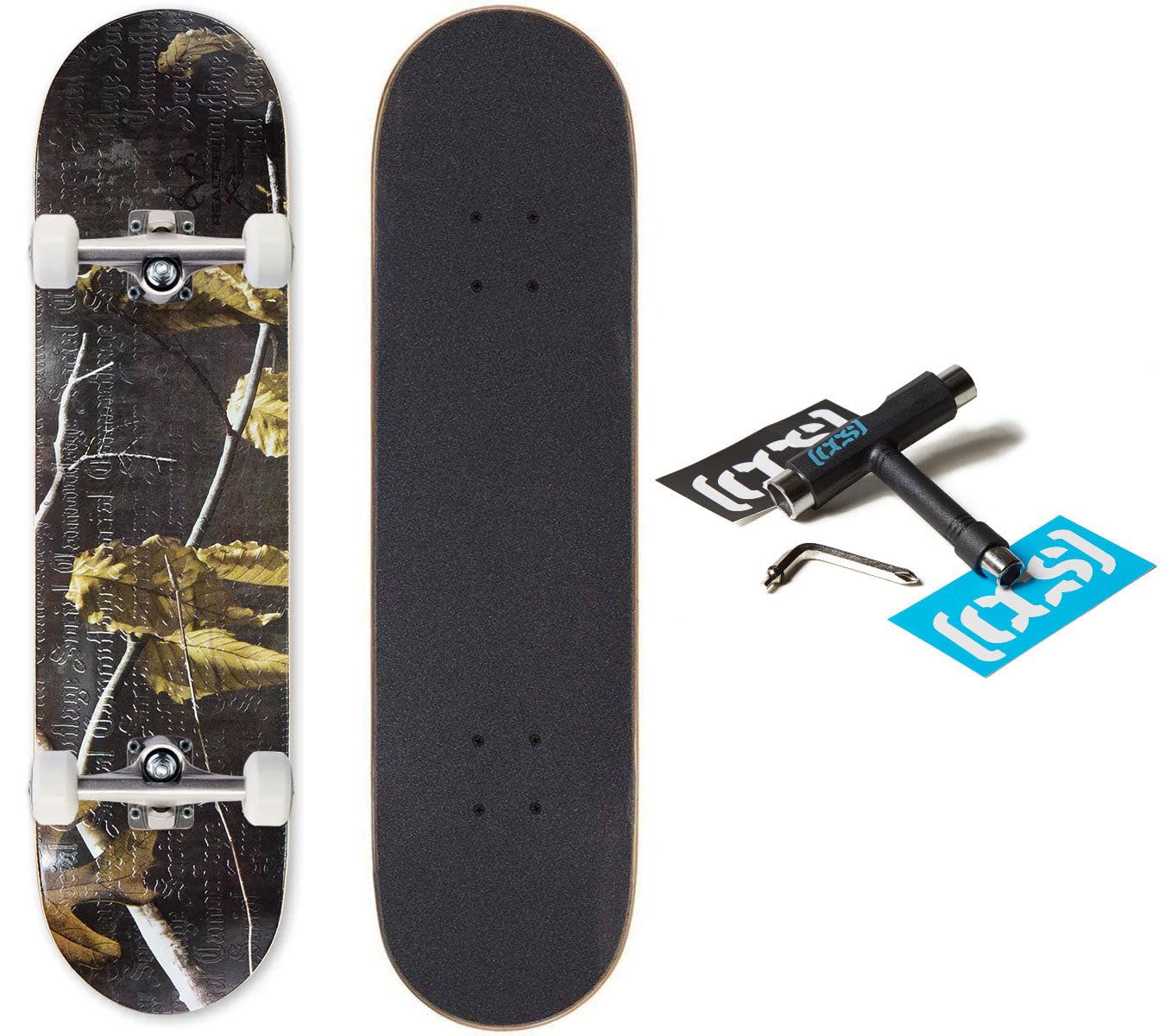 [CCS] Social Camouflage Embossed Skateboard Complete - Realtree Meteorite - 7.50