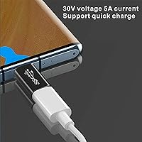 Vista 5 de BOLS Adaptador USB C (4 piezas), compatible con función completa USB C, admite velocidad de 10 GBbps, audio y video, adaptador de carga rápida..