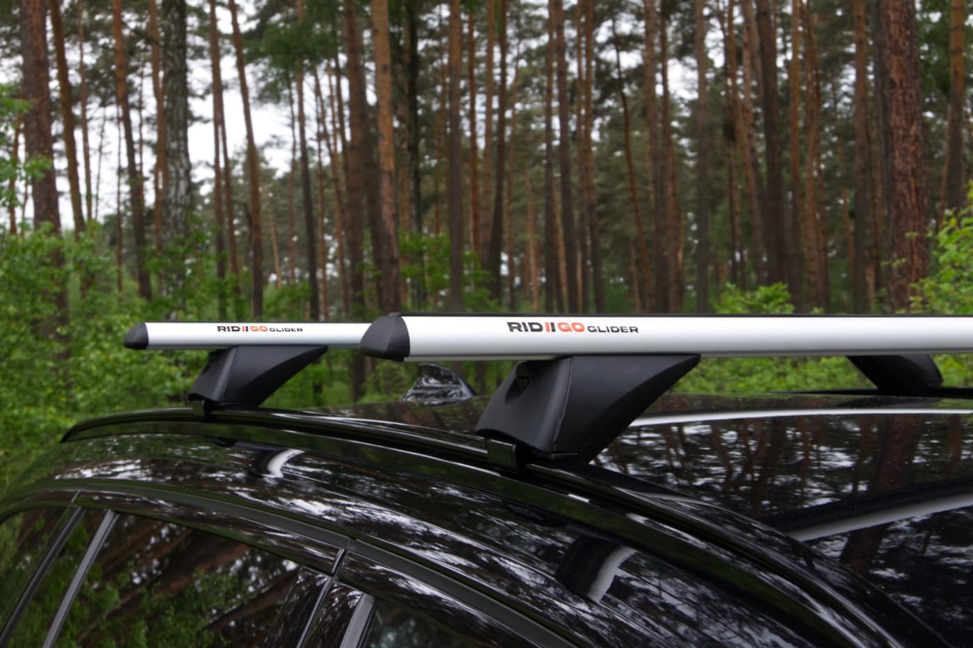 RIDIGO Glider Dachträger für Opel Zafira 3 III C Tourer 2012-2019 | Aluminium, 75 kg Tragkraft, geschlossene Dachreling, Silber