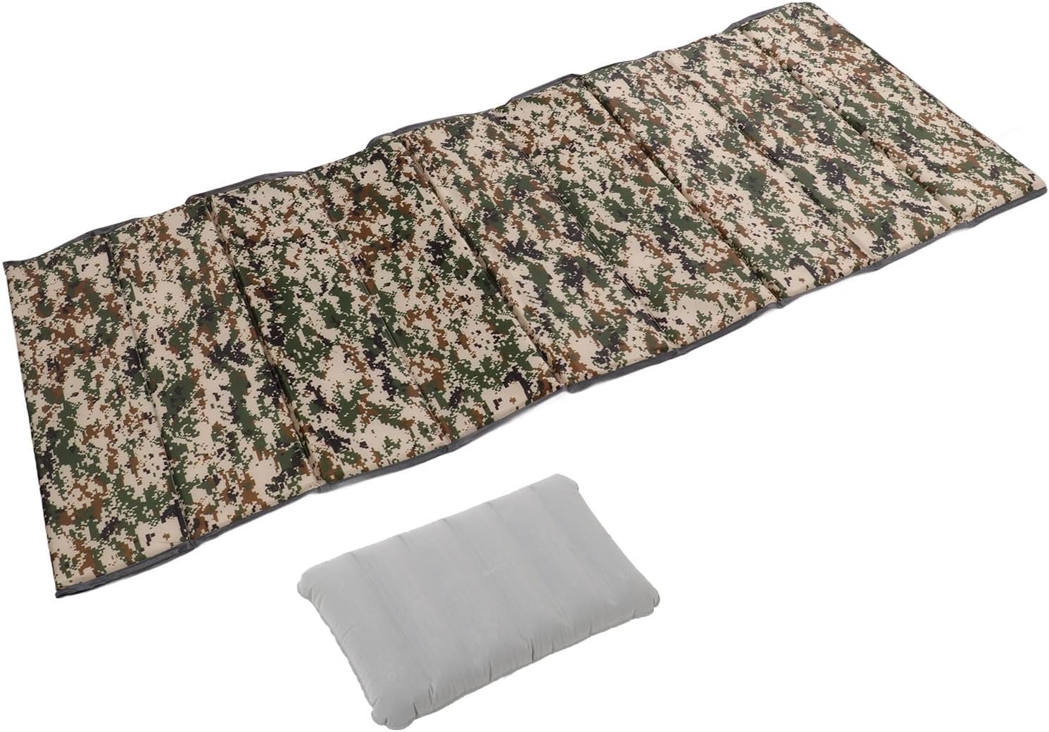CCYLEZ Sleeping Mat, Portable Skid Lightweight Oxford Cloth and Pearl Cotton Camping Mat for RV for Office (Camouflage)