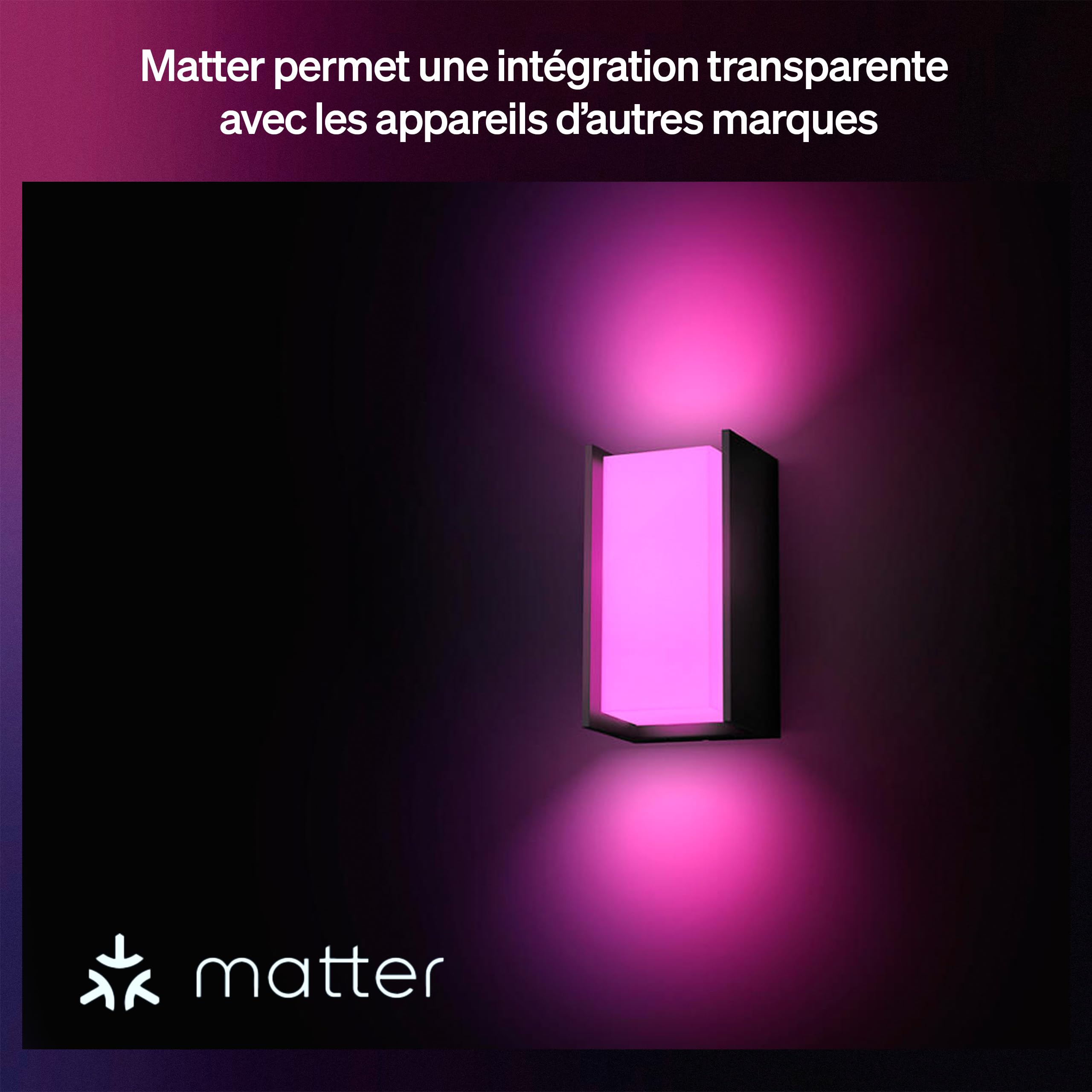 Philips Hue Turaco Applique Extérieur, Lumière Blanche et Multicolore Personnalisable, 1100 lm, Ampoule A60 Incluse, Luminosité Variable, IP44 Résiste aux Intempéries, Compatible Matter, Zigbee