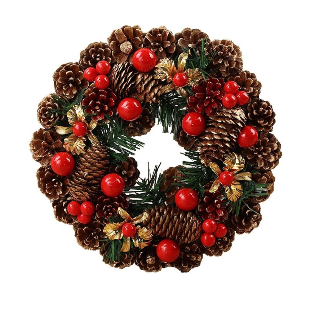 Wianeczki świąteczne Kerst Advent Krans Nieuwjaar Party Decoraties Hanger Krans Opknoping Deur Muur Garland Xmas Decor voor Thuis Montaż drzwi