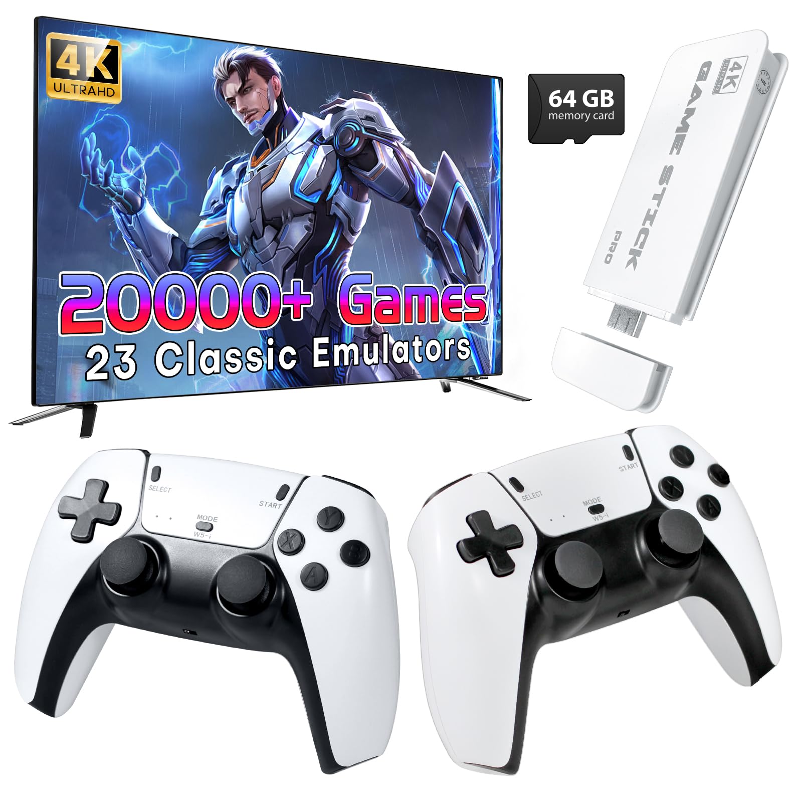 Amazon.co.jp: 2025 レトロゲームコンソールスティック、20000+ゲーム