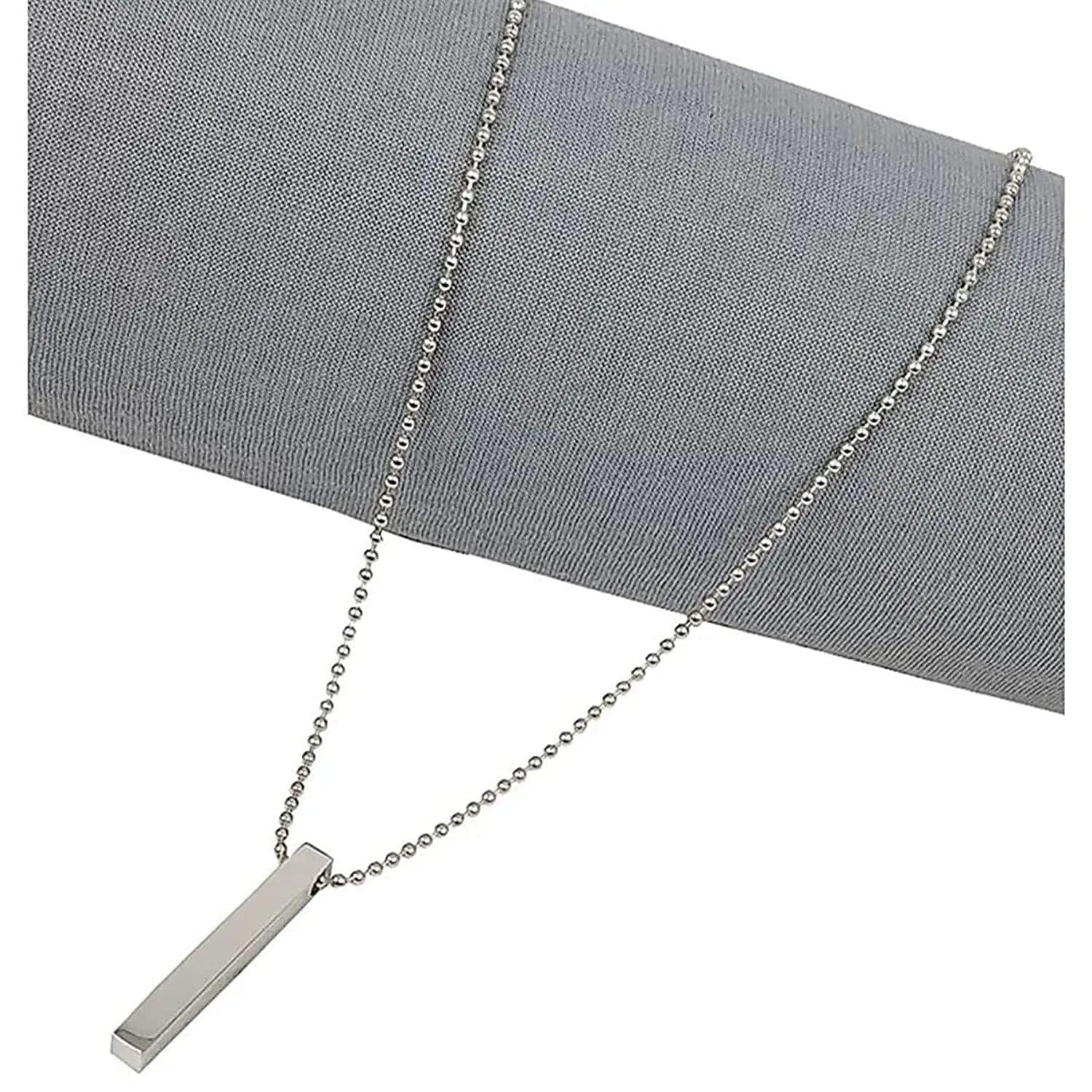 See full amazon price history chart for Soni Jewellery Unisex Metal Fancy & Stylish Silver 3D Vertical Bar Cuboid Stick Custom Name Locket Pendant Necklace With Chain Jewellery Set (Silver) Soni Jewellery Unisex Metal Fancy & Stylish Silver 3D Vertical Bar Cuboid Stick Custom Name Locket Pendant Necklace With Chain Jewellery Set (Silver) (B0C9VCHPDF) Amazon Price History, Amazon Price Tracker