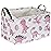 Sanjiaofen Rectangular Pink Baskets,Dinosaur Basket Cute Storage Basket Organizer for Kids Room Dinosaur Decor ,Clothers,Toys Box,Books,Kid\'s Gifts Storage. (Pink Dinosaur)