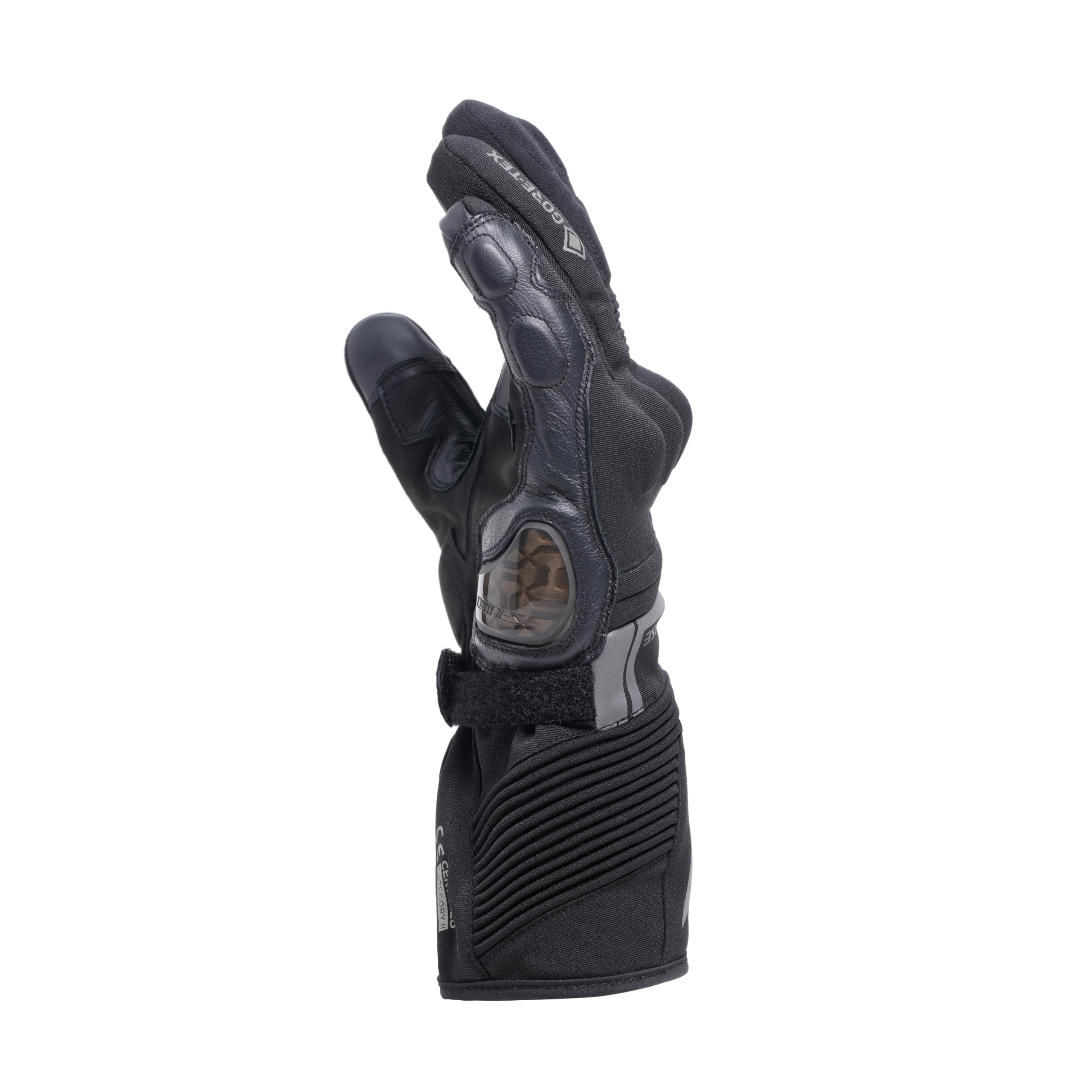 Dainese - Funes Gore-Tex® Gloves, Guanti Moto Inverno, Imbottiti, Antiscivolo, con Protezioni sulle Nocche, Touchscreen, Man, Nero, L