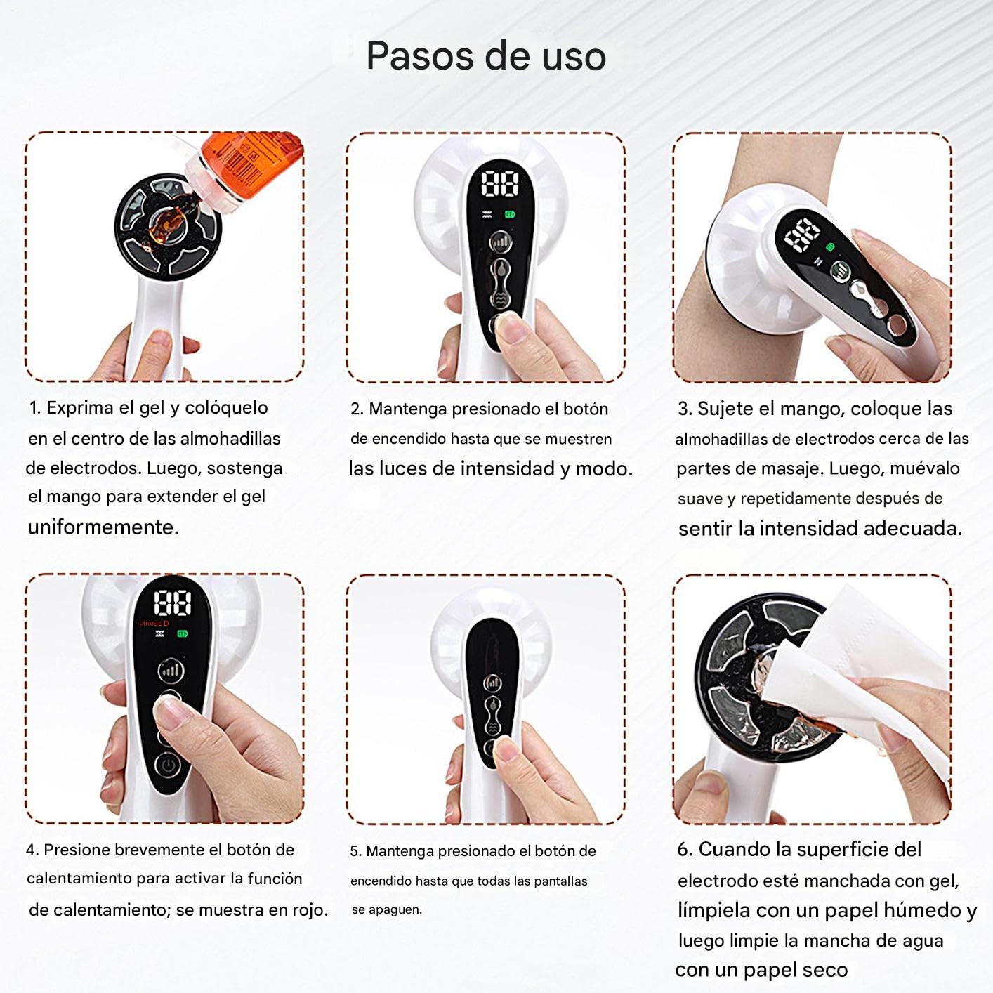 Masajeador anticelulítico eléctrico Herramienta De Masaje Eléctrica | Herramienta de Masaje Anticelulítico Inalámbrico para Hombres Dispositivo De Masaje Eléctrico Para Hombres Jó