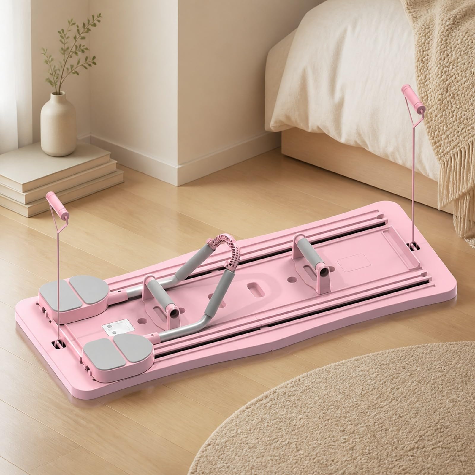 harayaa Pedana Fitness Pieghevole Multifunzione Tavola Push Up Pieghevole a Basso Impatto Attrezzo Ginnico per Camera da Letto