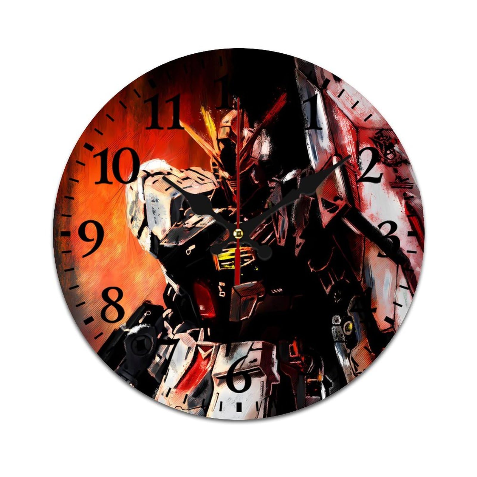 Amazon.co.jp: ガンダム 掛け時計 PVC壁掛け時計 静音 連続秒針 壁掛け