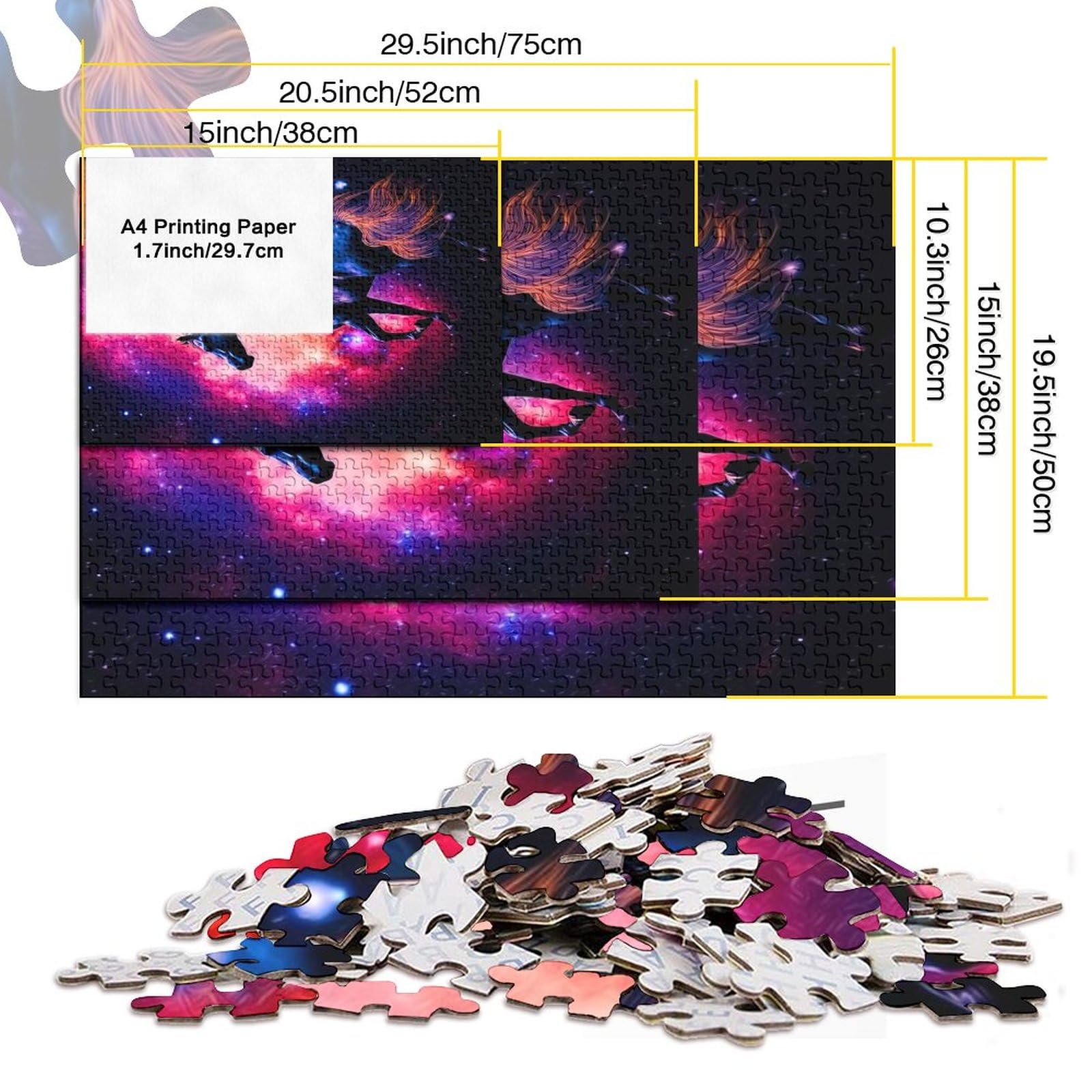 1000 Piece Wooden Puzzle - Handsome Indian Horse Challenging Jigsaw For Adults