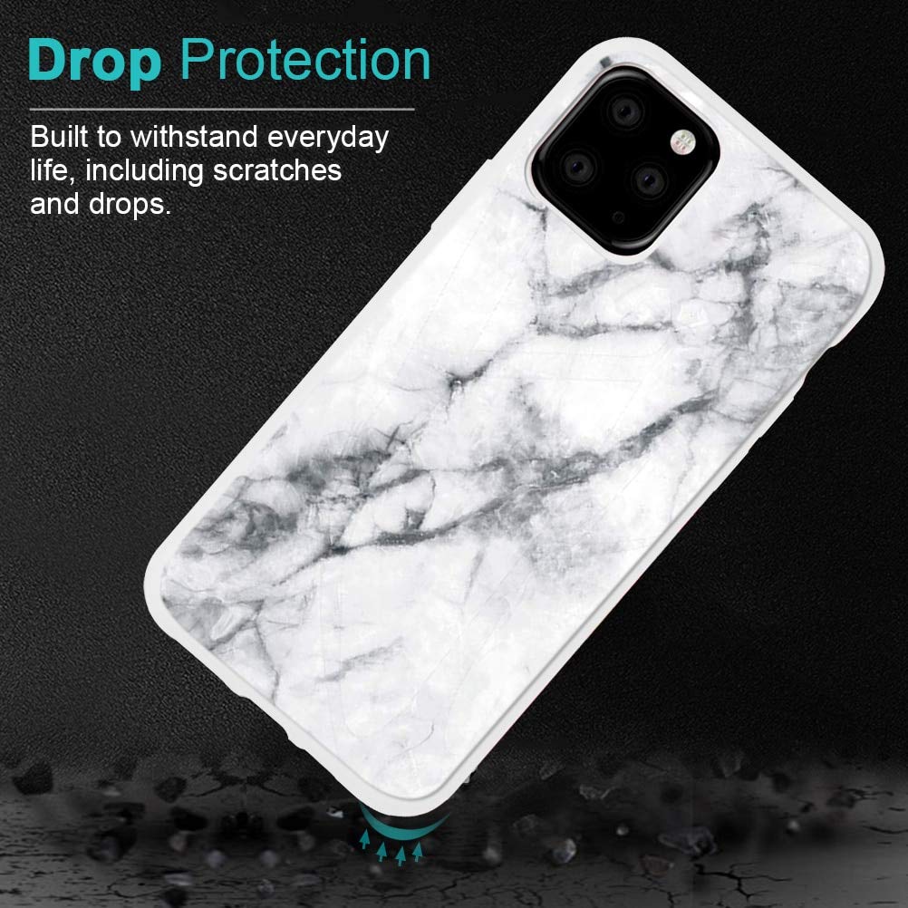 Funda Para Xiaomi Mi 10T Lite 5G - Silicona Suave Con Diseño De Mármol Blanco, Protección Antigolpes, Ultra Fina