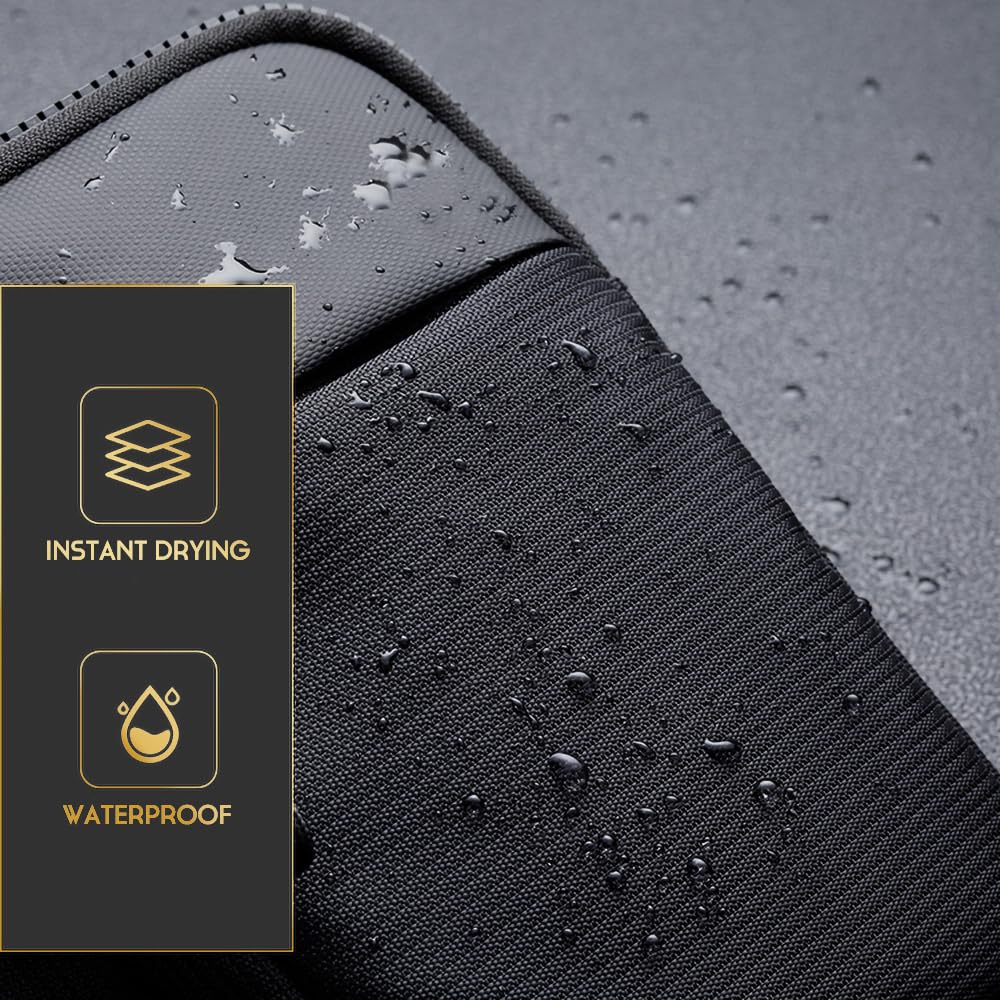 Simptech Mini torba crossbody, pasek, do biegania, uchwyt na telefon, podwójna kieszeń, wodoodporna, bez użycia rąk, dla biegacza, do treningu, wędrówek, jazdy na rowerze, podróży