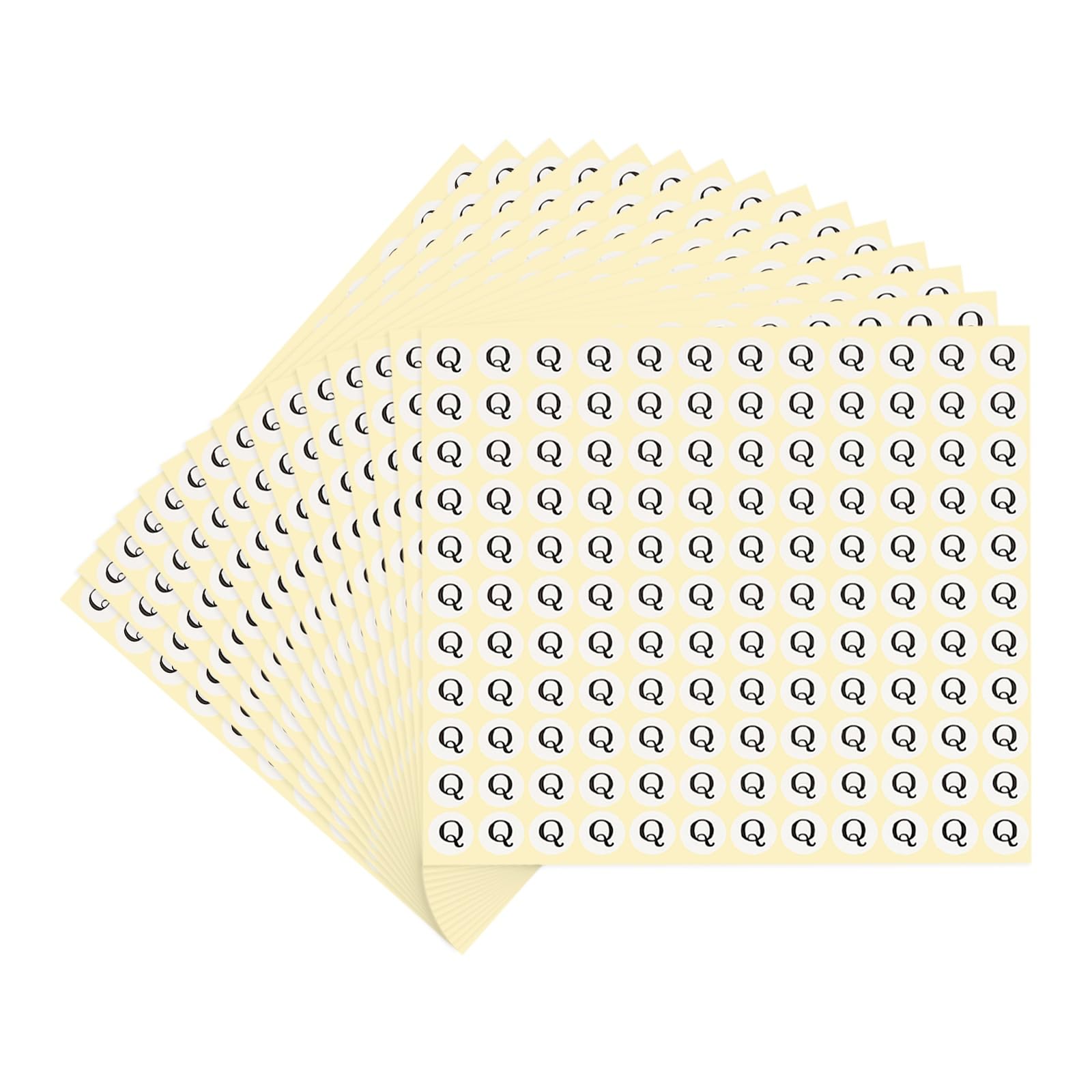 PATIKIL 15 Sheets Alphabet Stickers Letter R Small Round Sticker 1/2 Inch Self-Adhesive Paper Label for Inventory Organizing Storage Handmade (Total 1980Pcs)
