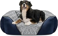 Vista 33 de INVENHO Cama extragrande para perros grandes, medianos y pequeños, rectangular, lavable, ortopédica, suave y relajante, duradera para mascotas