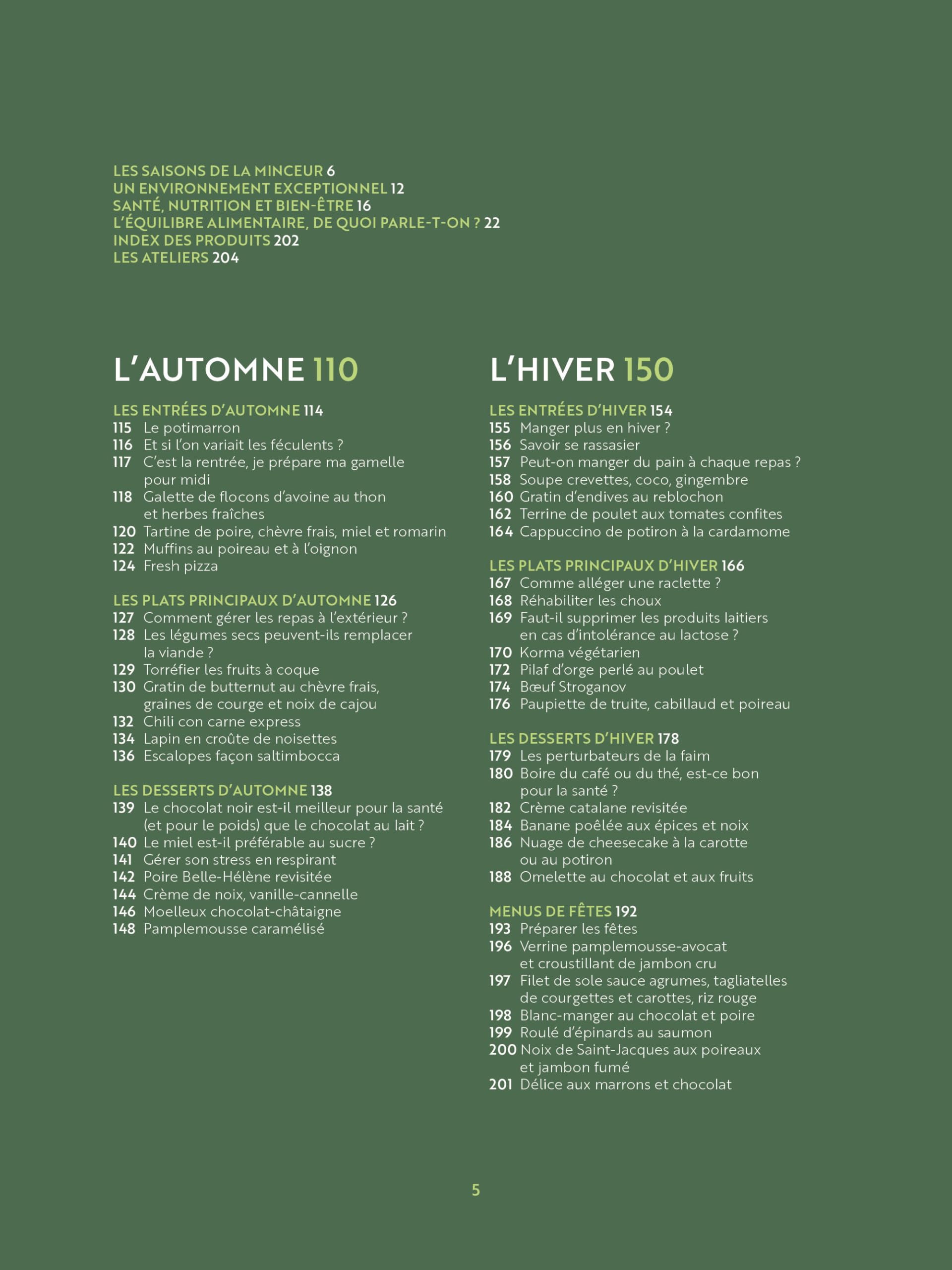 La minceur au fil des saisons: Les recettes gourmandes des Thermes de Brides-les-Bains