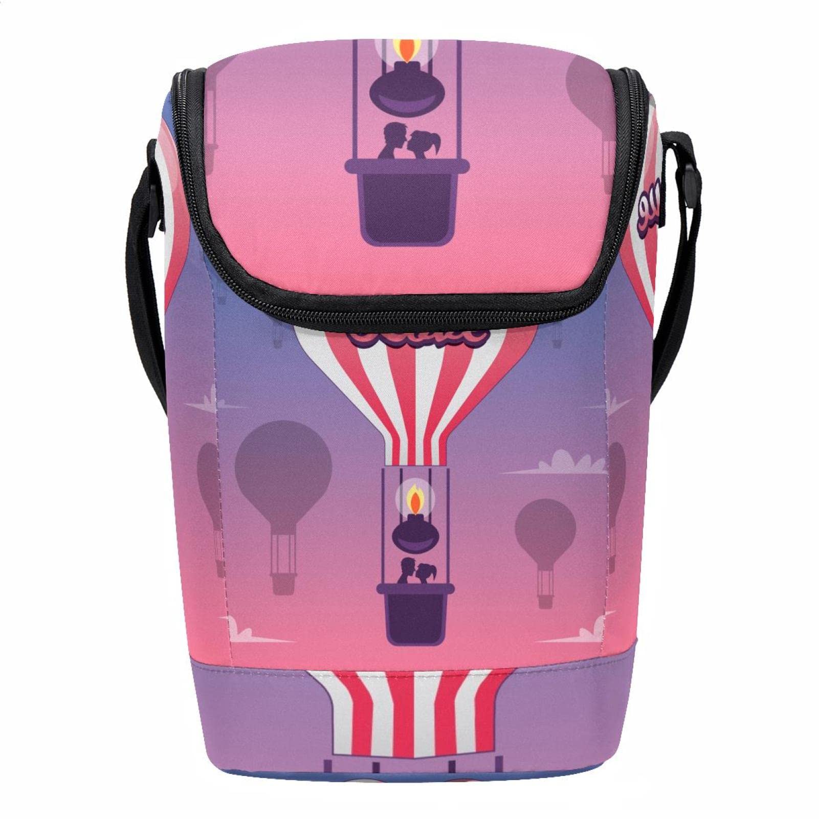 Bolsa de almuerzo con forma de corazón porta alimentos para oficina y picnic