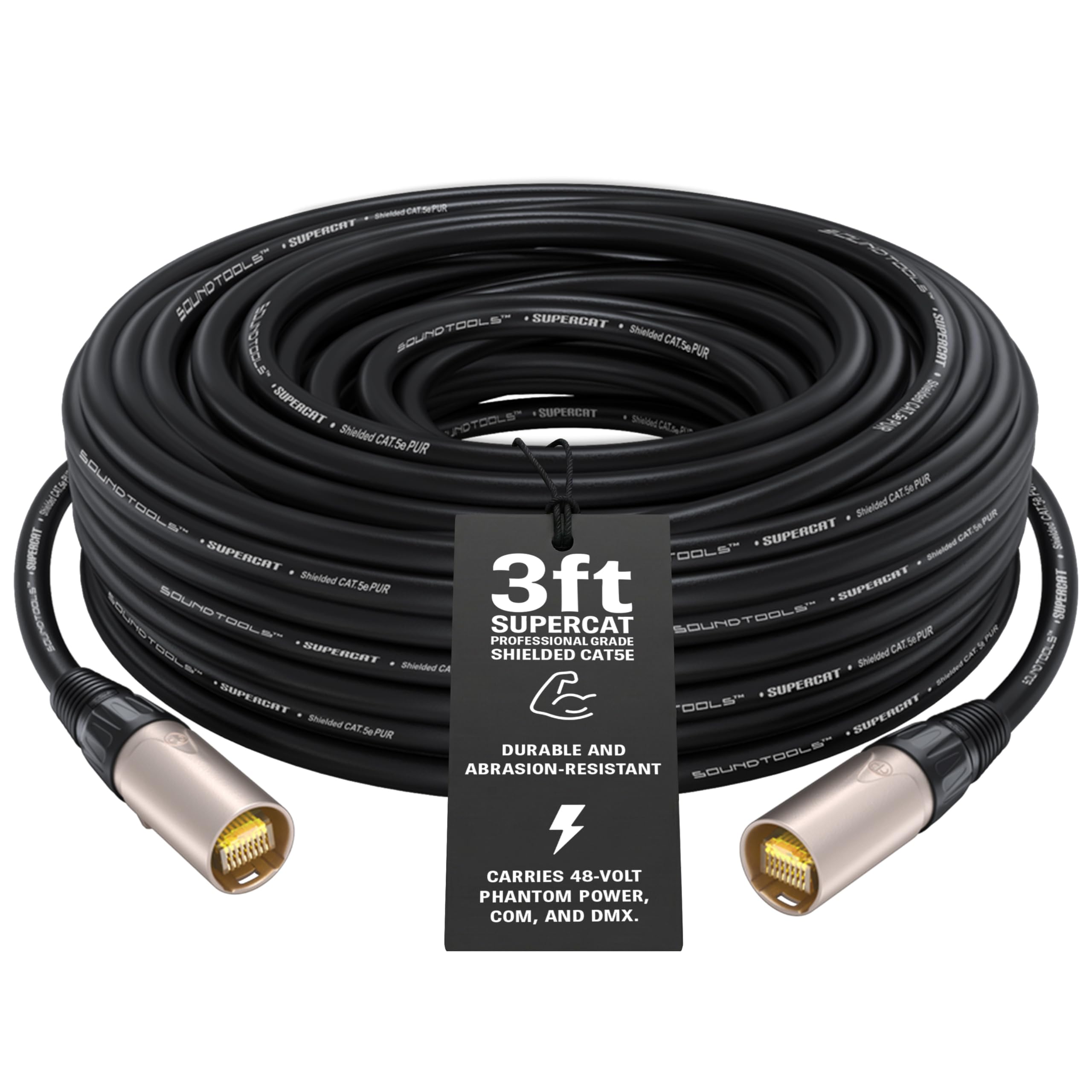 Amazon.com: Sound Tools SuperCAT Professional Grade Shielded CAT5e