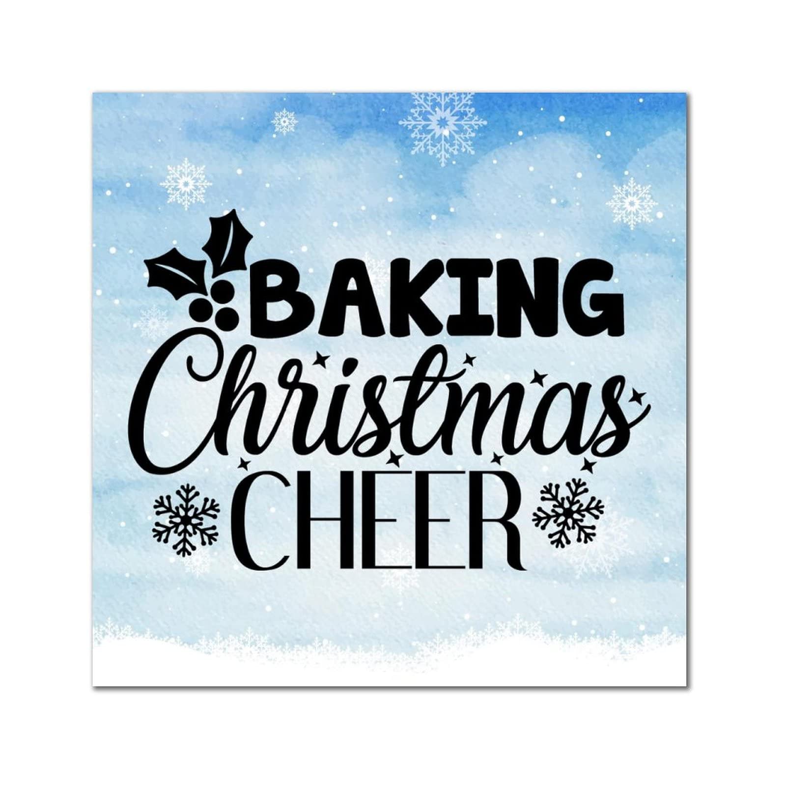 Plaque murale en bois de Noël pour sublimer la décoration de votre cuisine festive