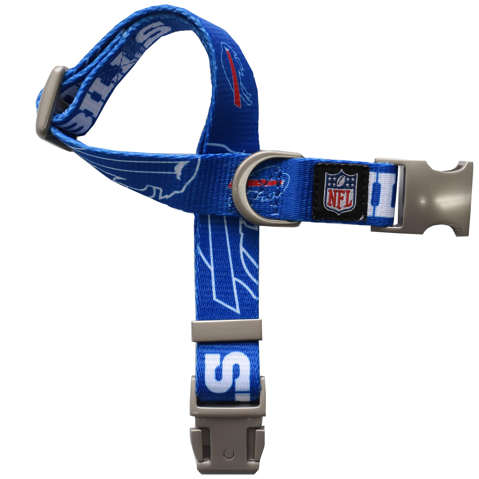 Littlearth Unisex-Adult NFL Buffalo Bills Premium Pet Collar, Team Color, Small