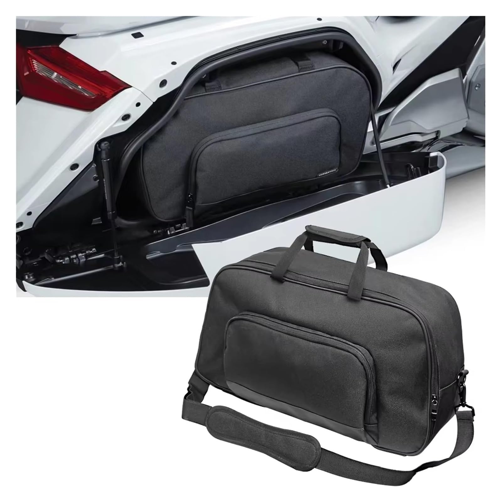 Moto Paraurti Borsa per Goldwing per GL1800 2018-2021 Borsa da Sella per Moto, Fodera per Bagagliaio