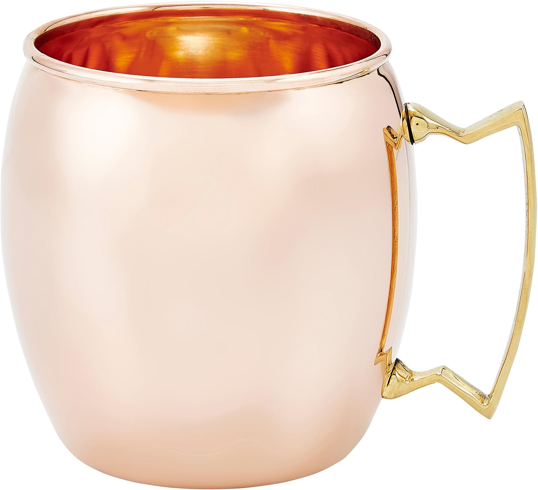 Old Dutch 429 International, Purveyors of the Original 100% Pure Polished Copper, Unlined Moscow Mule Mug, 16-Ounce