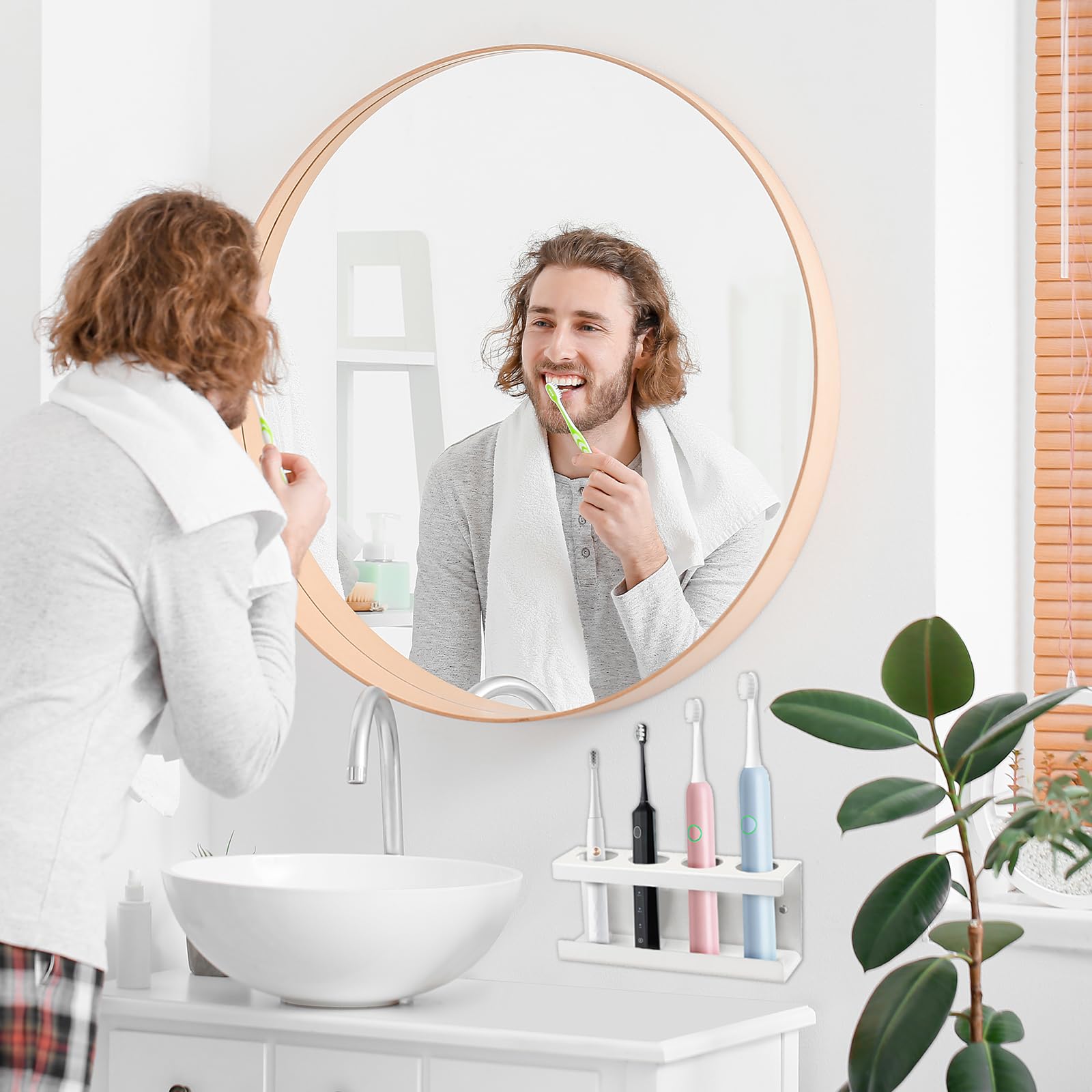 Porte-brosse à Dents électrique Mural, Porte-brosse à Dents