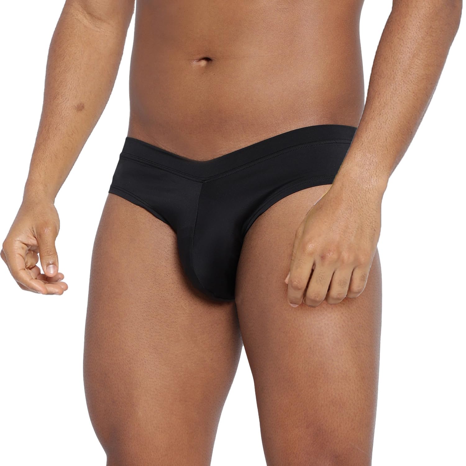 la intimo BASIICS Men’s Polyester Spandex Fanboy Style Brief Underwear (Black)-picture-55