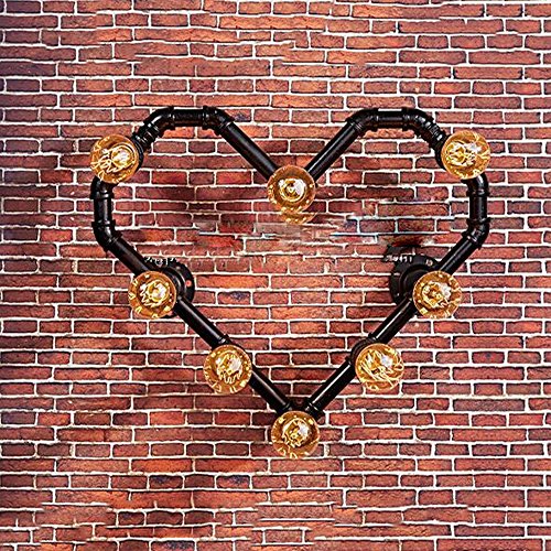 TWTCC Wall Sconce 8-Lights Vintage Industrial Love Shape Wall Lamp Retro Steampunk Iron Metal E27 Edison Wall Light Bar Restaurant Kitchen Loft Decoration Wall Sconce Waterproof steampunk buy now online TWTCC Wall Sconce 8-Lights Vintage Industrial Love Shape Wall Lamp Retro Steampunk Iron Metal E27 Edison Wall Light Bar Restaurant Kitchen Loft Decoration Wall Sconce Waterproof steampunk buy now online