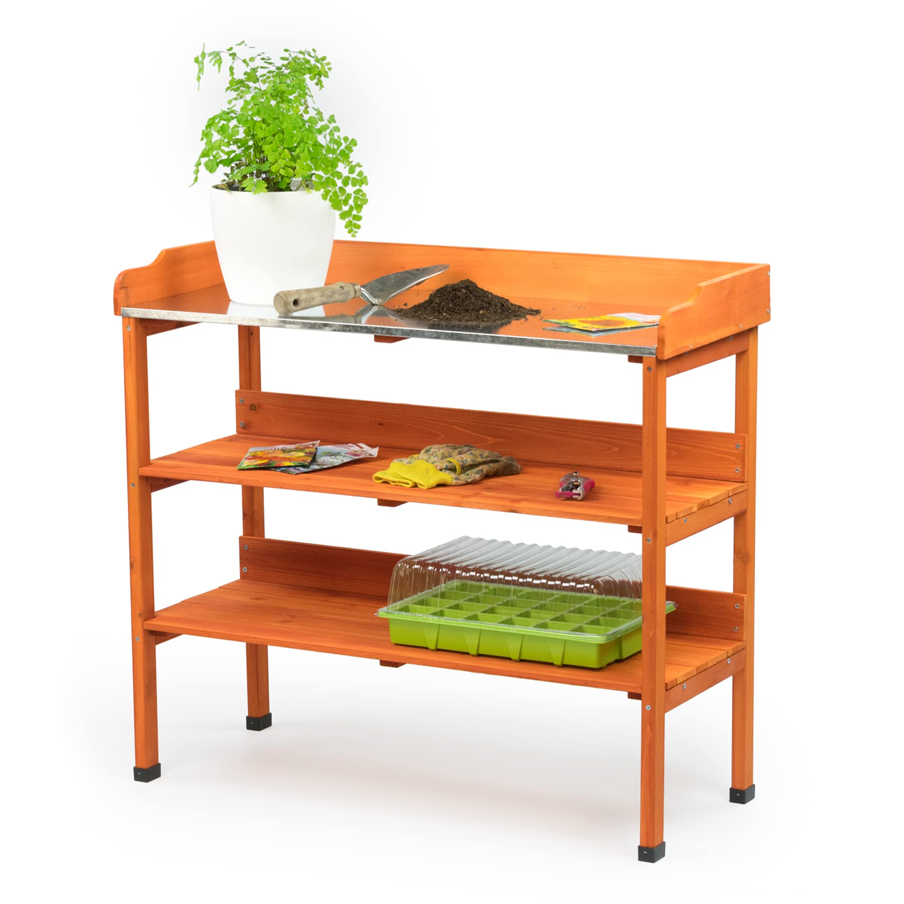 KCT 3 Tier Wooden Outdoor Garden Potting Bench Buy Online in QATAR at