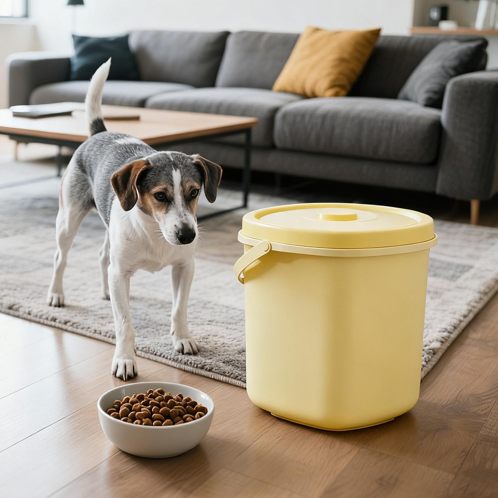 Contenitore Ermetico Per Cibo Animali Dispenser Snack Sottovuoto | Contenitore per Cibo per Cani Gatti Cani Topi Cucina Dispensa Riso Farina Cereali