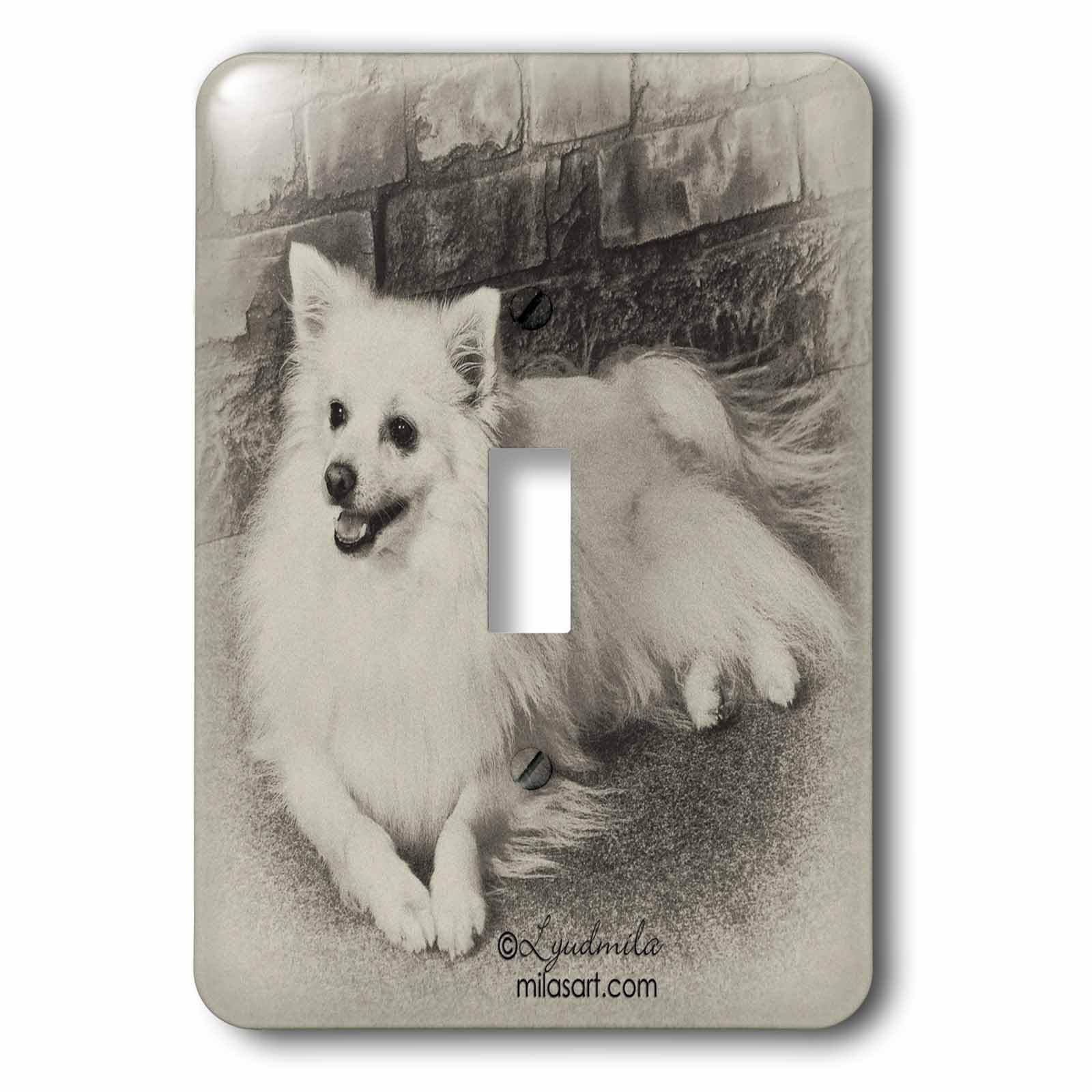 Chambre de chien American Eskimo Dog interrupteur à bascule décoratif