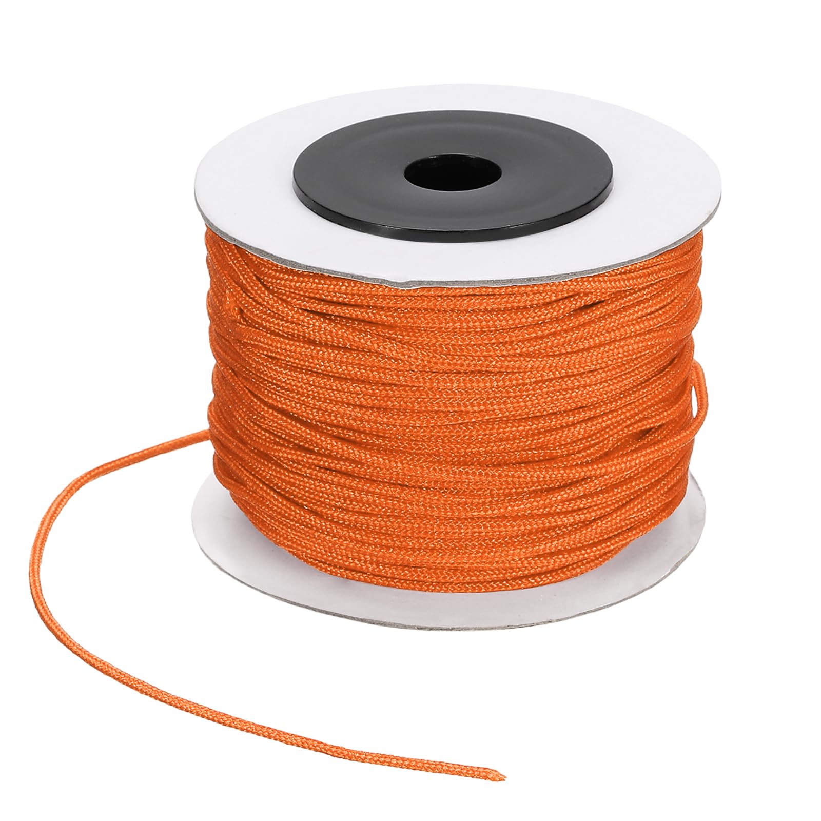 PATIKIL 44 Yard Nylon String for Bracelets, 1.5 mm Nylon Rope Cord Braided Ornament Lanyard Thread Universal Blinds Pull Strings for DIY Craft Bead Bracelet Making, Dark Gold