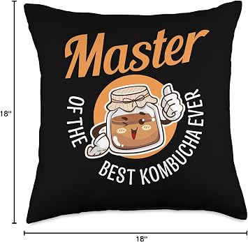 Kombucha Scoby Starter Kit Brewing Equipment Kombucha Throw Pillow