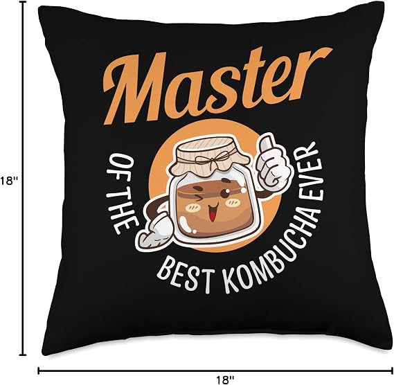 Kombucha Scoby Starter Kit Brewing Equipment Kombucha Throw Pillow