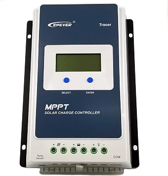 Fuhuihe EPEVER 10A MPPT Solar Charge Controller/Regulator with Built in LCD Display for Solar Panels up to 130W 12V Battery System / 260W 24V Battery System up to 100V
