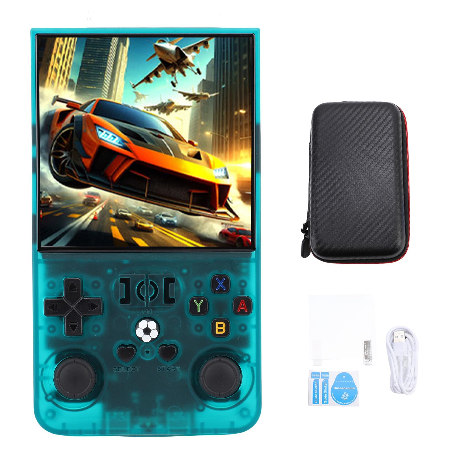 Yctze Console di Gioco retrò Portatile, Console di Gioco retrò con Schermo HD da 4,0 Pollici, di Emulazione di 60 Giochi con Batteria da 4000 MAh, Ideale per i Giocatori (Verde chiaro)