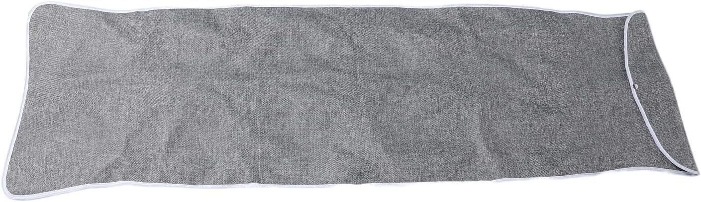 Foldable Ironing Board Protective Cover with Thick Cloth 53.4x17.7 Inch | Grey Storage Pouch, Reusable Travel Bag, Anti Dust Coverage for Hotel Stays